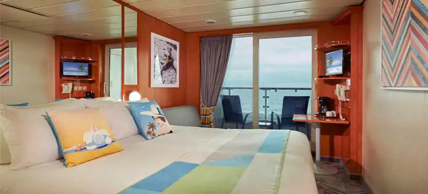 Cabine avec balcon orienté vers l'arrière