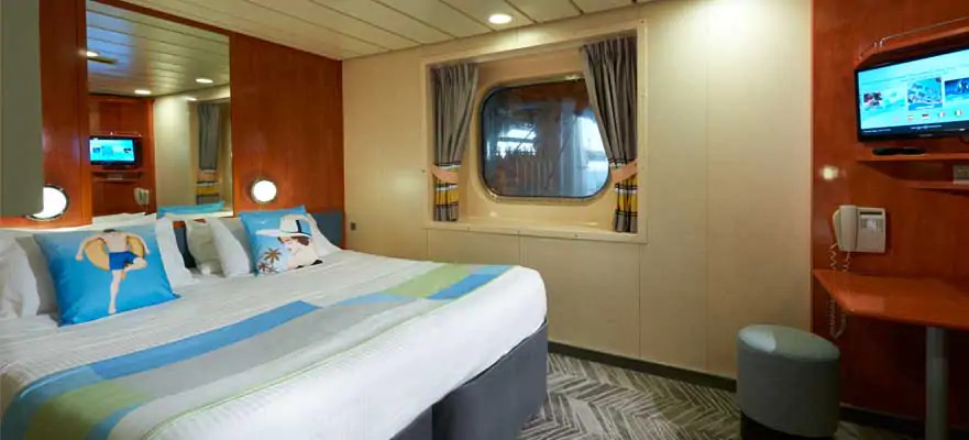 Cabine avec vue sur mer obstruée