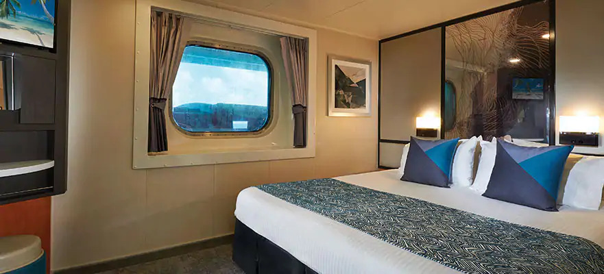 Cabine avec vue sur mer obstruée
